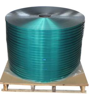 China Green 0.1mm Copolymer Coated Steel Tape 390mpa Moisture Proof wholesale