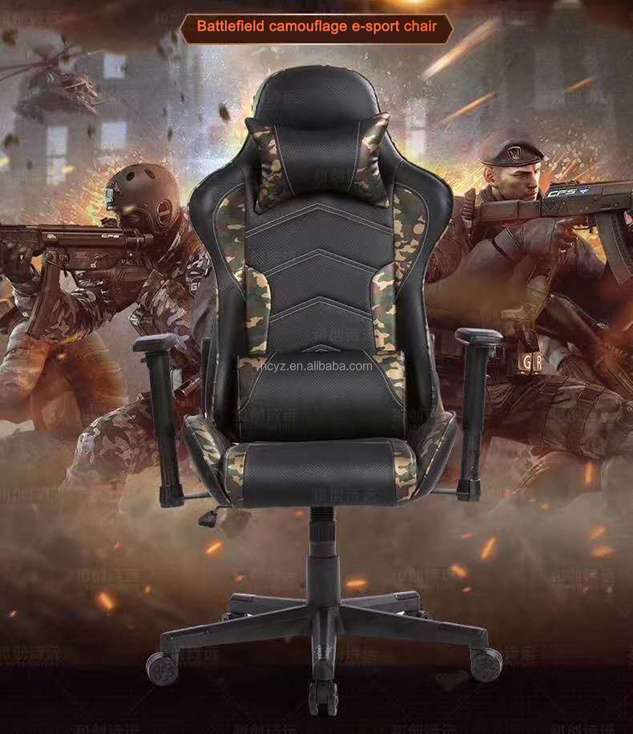 Latest Traditional Design PC Racing Computer Reclining Silla Cadeira Gamer Chair