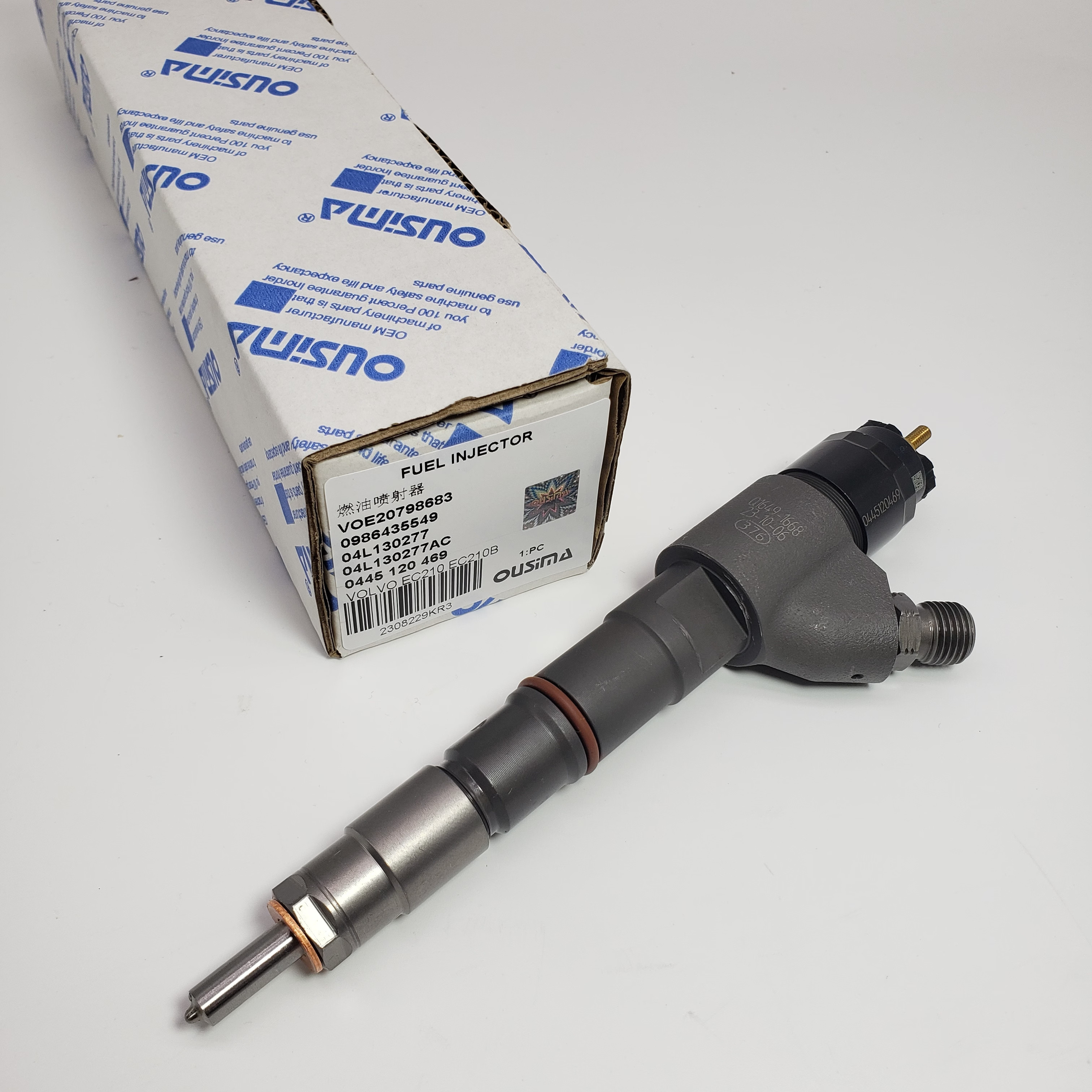 Fuel Injector VOE20798683 0986435549 04L130277 04L130277AC 0445 120 469For VOLVO EC210 EC210B