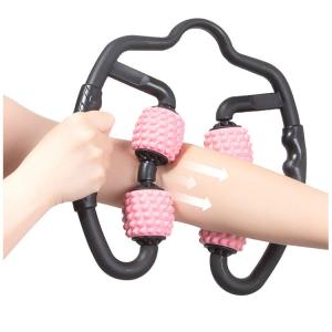 China Handhold Arm U Shaped Thigh Massage Roller Ball Stick Multifunction wholesale