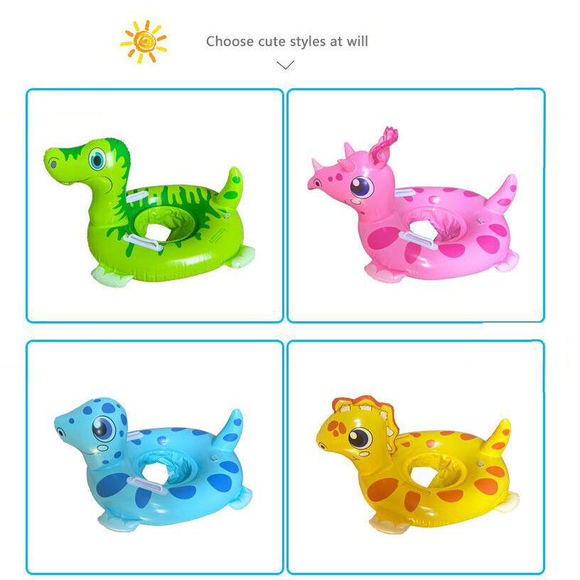 Cartoon Dinosaur Swimming Pool Float Ring Tubes Educational and Fun for Kids' Swi