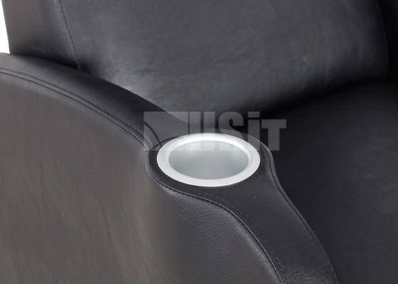 High End Leather Theater Recliner Sofa Europe Style With USB Control Button