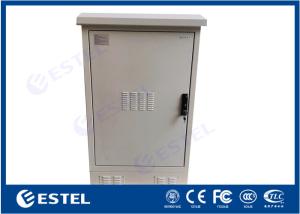 China IP55 Power Coating Outdoor Data Cabinet 19&quot; Mounting Rails With Door Stopper wholesale