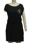 T Shirt Type Printed Women'S Casual Dresses / Casual Sporty Dresses Smocking