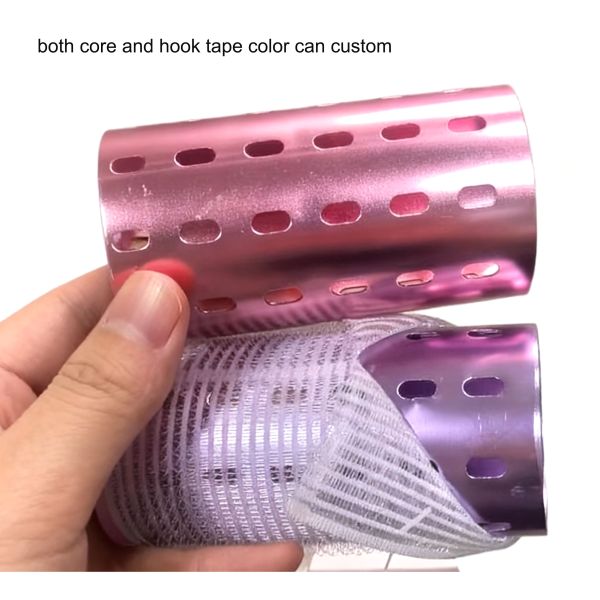 Dansky Factory Custom Aluminum Hook and Loop Hair Rollers for Hair Styling and Curling Hot Temperature Metal Curlers