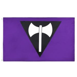 China 100D Polyester Lesbian Pride Flag 3x5ft For Campaign wholesale