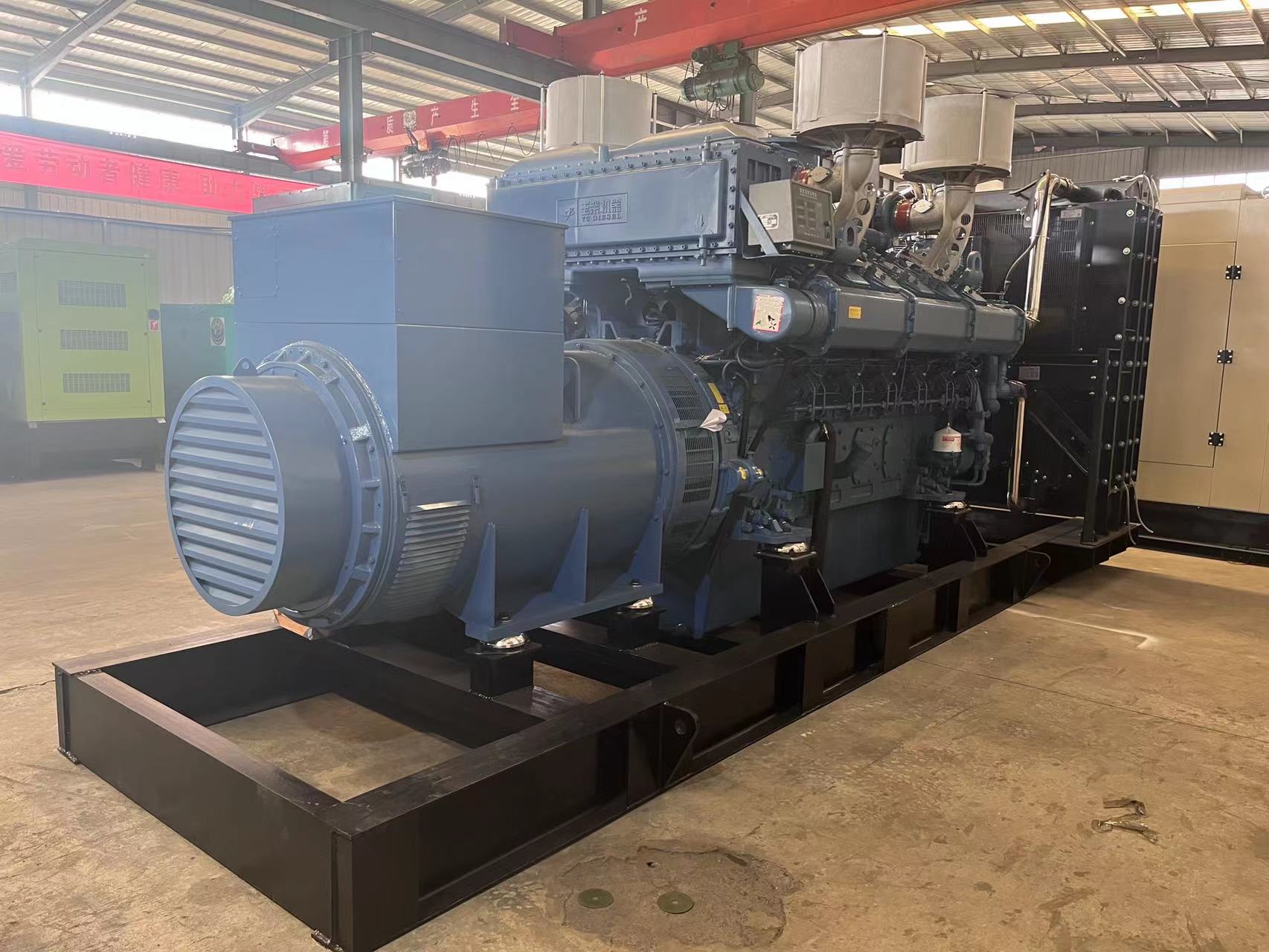 Standby 1500kw Diesel Generator Set with Closed Cooling System and Sound Attenuation