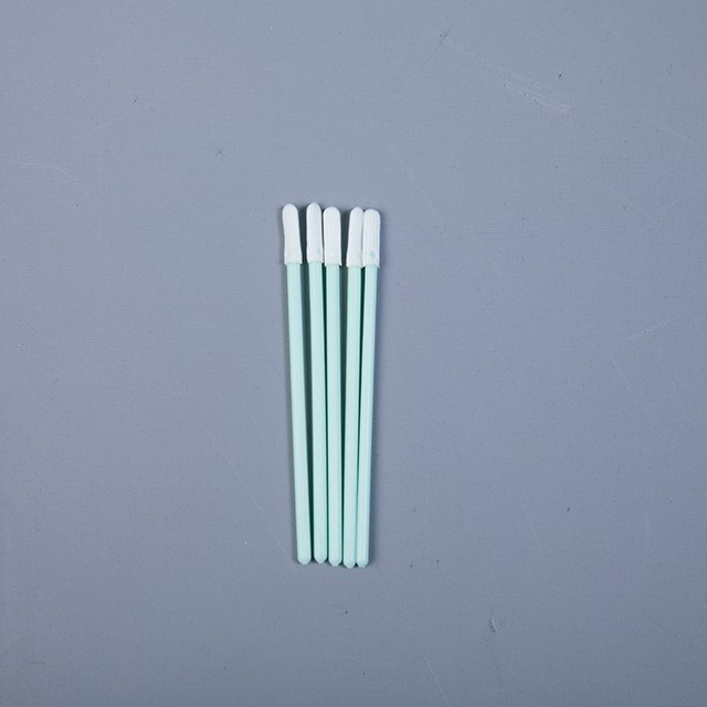 Lab Double Layer Polyester Swab , Clean Room Cotton Swabs Plastic Sticks