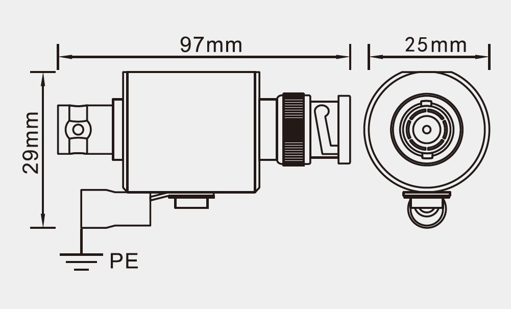 BNC Connector Coaxial Surge Protection Device Spd Protection Low Insertion Loss