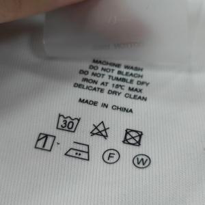 China Customized High Quality Clothing Transfer Label Thermal Transfer Label Printing logo Wholesale wholesale
