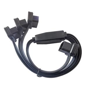 China Flat OBD2 Y Cable16 Pin 1 Male To 3 Female For Car Diagnostic wholesale