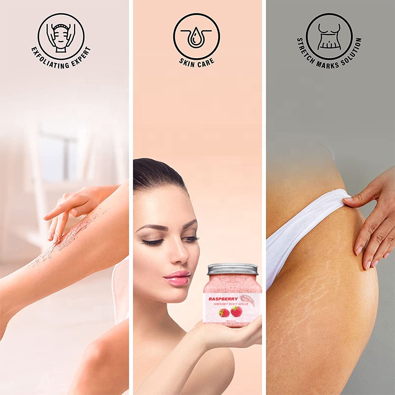 Skincare Routine Brightening Pink Salt Body Scrub For All Skin Types