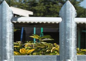 China 3.2m D Profile Wrought Iron Galvanized Palisade Fencing wholesale