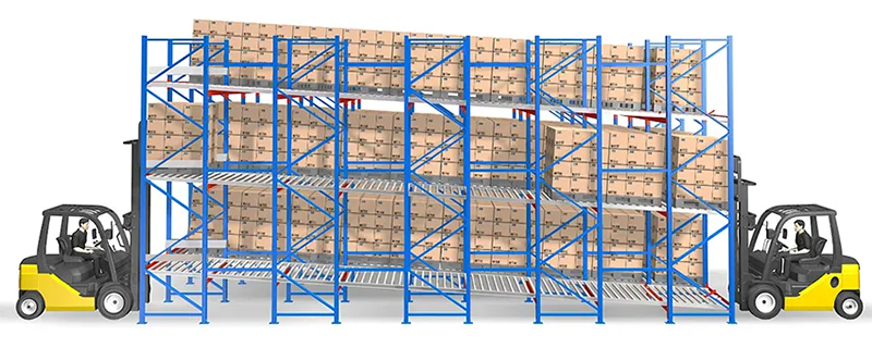 Gravity racking  Pallet flow rack Warehouse Storage Rack