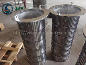 China Duplex Steel 2507 Wedge Wire Screen Continuous Slot Id 300mm wholesale