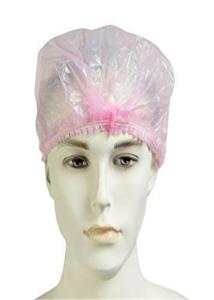 China Professional Surgical Head Cover , Clear Disposable Shower Caps 0.015-0.025 Mm Thickness wholesale