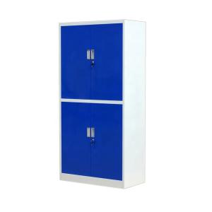 China Knock Down Blue Stainless Steel 2 Drawer File Cabinet wholesale