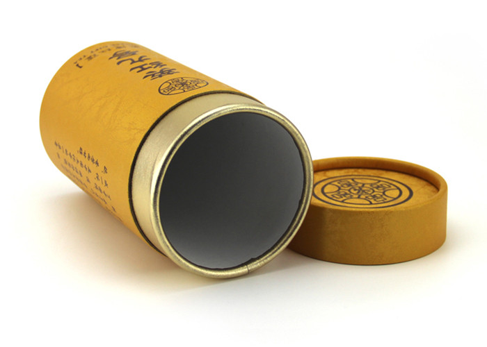 Color Print Custom Composite Cans , Food Grade Tea Tube Packaging