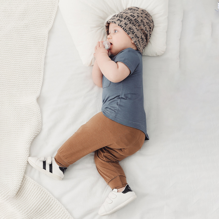Infant toddler baby clothes bamboo fiber pants Leggings Newborn Baby kids jogger Bottom Pants unisex baby pants
