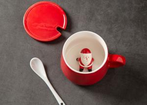 China Supermarket 13 Oz 400CC Christmas Ceramic Mugs wholesale
