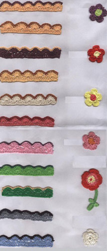 mixed color 20yards/lot(1.0cm wide) Cotton Crochet Lace Ribbon Wedding Sewing Bridal Bow L