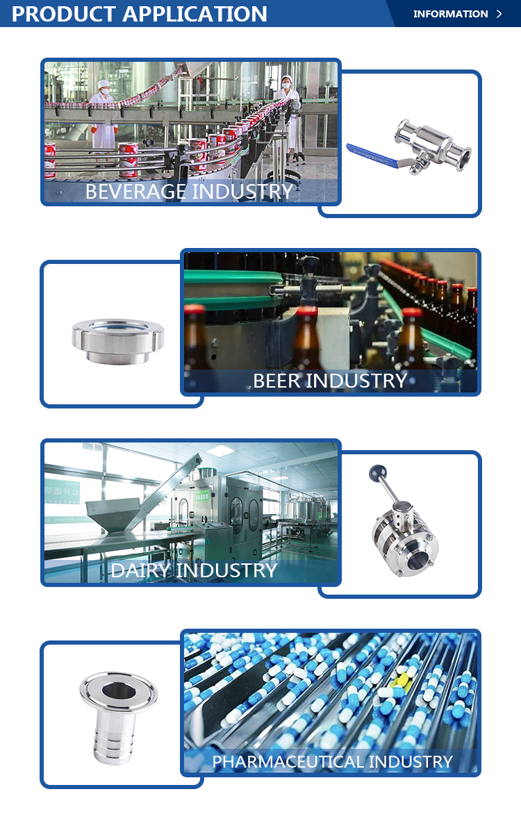 Sanitary Stainless Steel Y Type 3 Way Tee Connector with Tri-Clamp Welding Connection