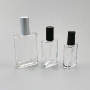 China 30ml - 100ml Frosted Refillable Perfume Bottle / Transparent Glass Spray Bottle wholesale