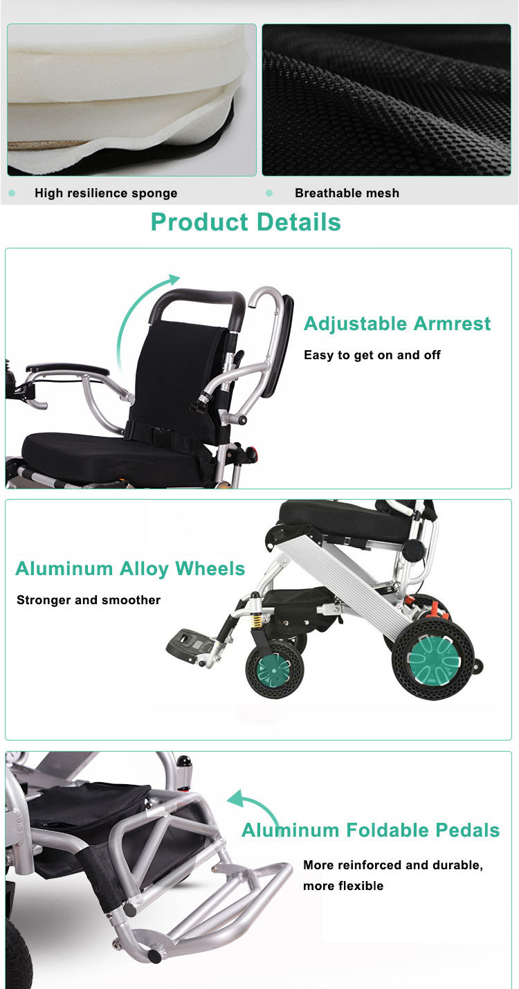 4.5km/Hr Medical Transport Wheelchair Aluminum Customized For Homecare