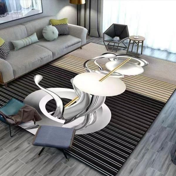 Abstract Contemporary Living Room Area Rugs Non Skid Area Rugs