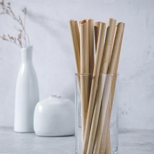 China Eco Friendly Reusable Organic Bamboo Straw 20cm Length wholesale