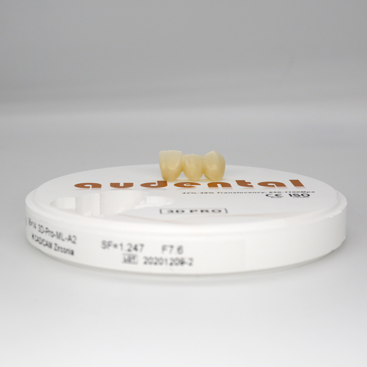 3D Pro Multilayer Dental Lab Dental Zirconia Block with High Flexural Strength Translucency Audental