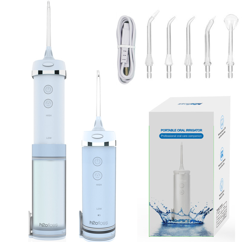 Portable Water Flosser IPX7 Waterproof With Optional Nozzles Water Pick