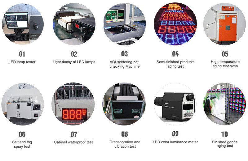 Pixel Tube Led Gas Price Signs 60inch Express Projector Led Oil Price Display Screen