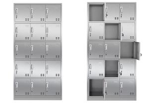 China Anti Dust Tall Employee Medicine Display Cabinet , 15 Door Storage Chest For Bedroom wholesale