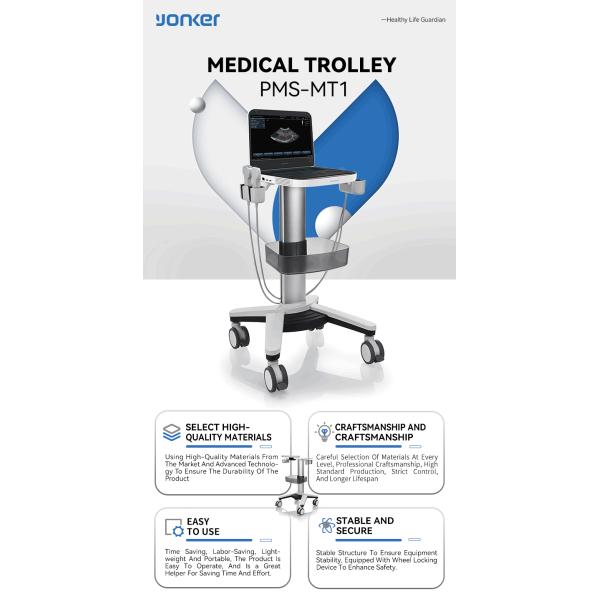 Good Quality Medical Cart Hospital Portable Ultrasound Trolley Cart Portable Ultrasound Trolley for Hospital Clinic