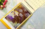 Exquisite Desk Wall Calendar Famous Painting Vintage Design Easy Flip Function