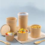 Cheap Custom Eco-friendly Food Grade Recyclable PLA Coated 1000ml Disposable