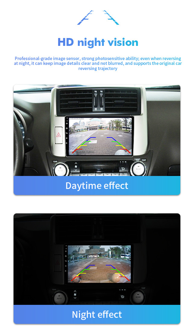 Punched 18.5 Car Reverse Camera With Parking Sensor 170 Degree AHD HD Night Vision