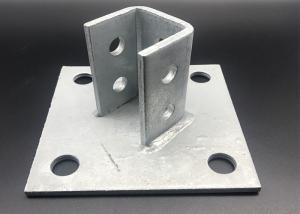 China Zinc Plated C Channel Fittings Post Base Brackets wholesale