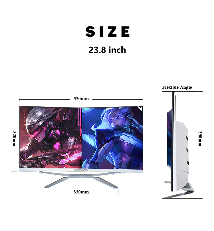 27inch Curve Screen All In One Desktop Core I7 8gb Ram 256gb Ssd Gtx 1050 Video Card