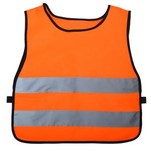 China 5cm Orange Reflective High Visibility Safety Vest 18.5*16.5 Inches wholesale