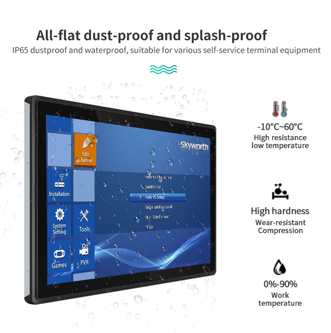 Sunlight Readable Industrial Touch Screen Display High Brightness Open Frame
