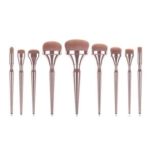 China Synthetic Hair 9 Piece Cosmetic Makeup Brush Set For Makeup Artist wholesale