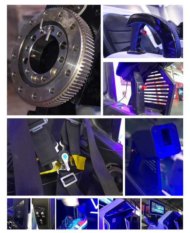 720 Degree Virtual Reality Flight Simulator , 9D Police Shooting Training Simulator