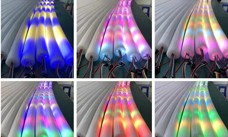 40mm Dream color flexible strip lighting 360 round ip68 neon bulbs & tubes pixel rgbic neon tube