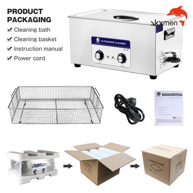 Skymen 22L Industrial Ultrasonic Cleaning Machine Bench Top Timer adjustable