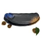Half Moon Shape Melamine Dinner Plates Cafeterias Dinnerware