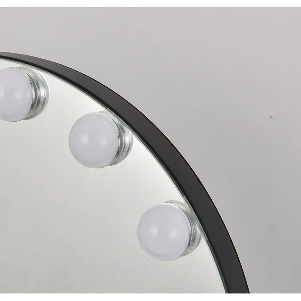 Extra LOGO Yes Custom Chrome LED Light Bulb Hollywood Mirror for Fashionable Vanity
