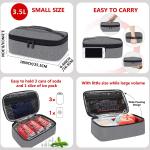Spandex Eva Portable Lunch Bag Insulated 7.6 Ounces