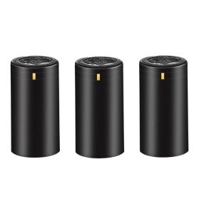 China Matte Black PVC Heat Shrink Capsules For Wine Bottle Cork Clear Bottle Stopper wholesale
